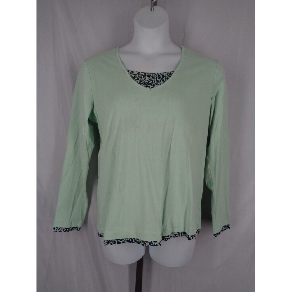 SJB Active Layered Aqua Mint Top Size XL New
